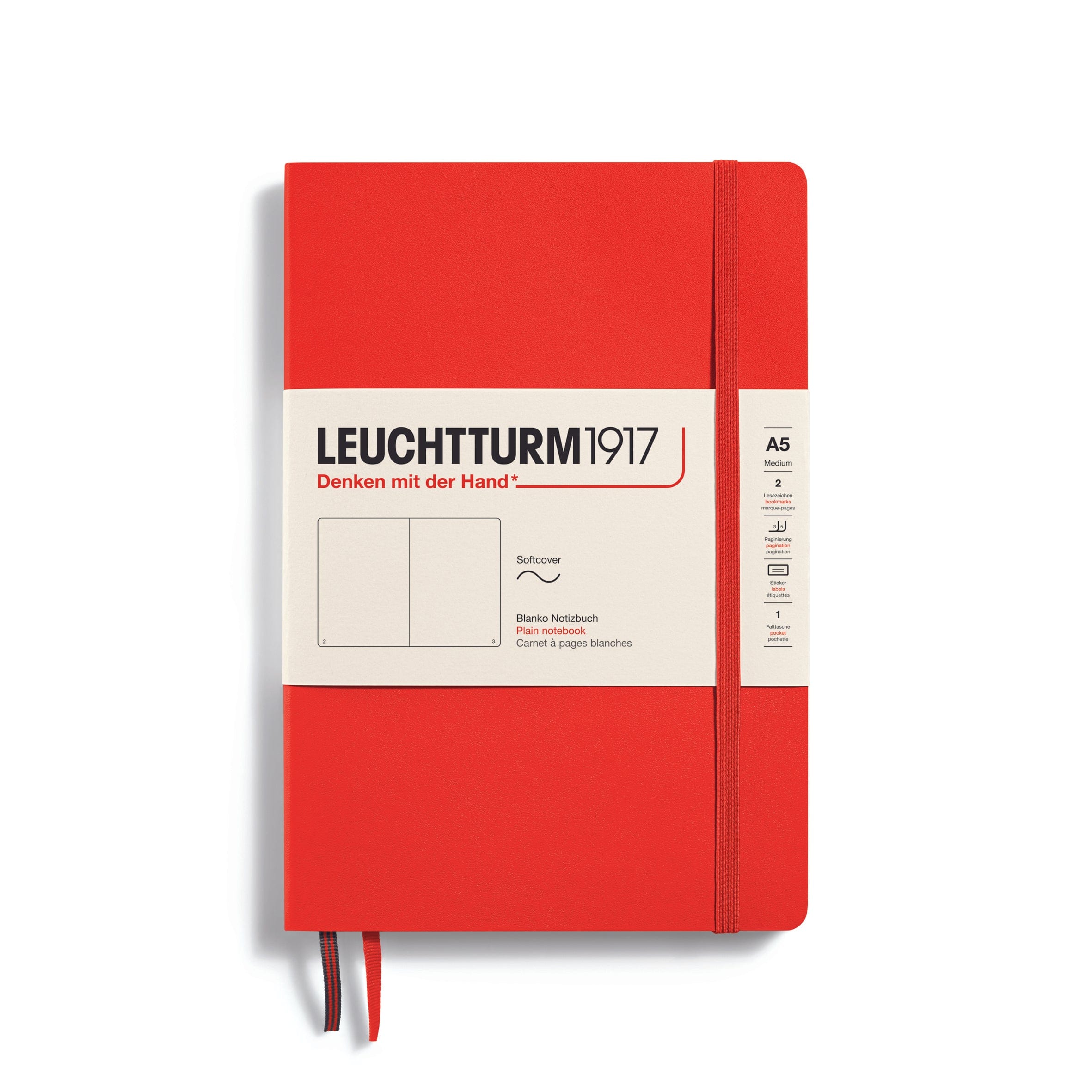 Leuchtturm 1917 Notesbog Leuchtturm1917 Notesbog Softcover A5 121s Blank Lobster