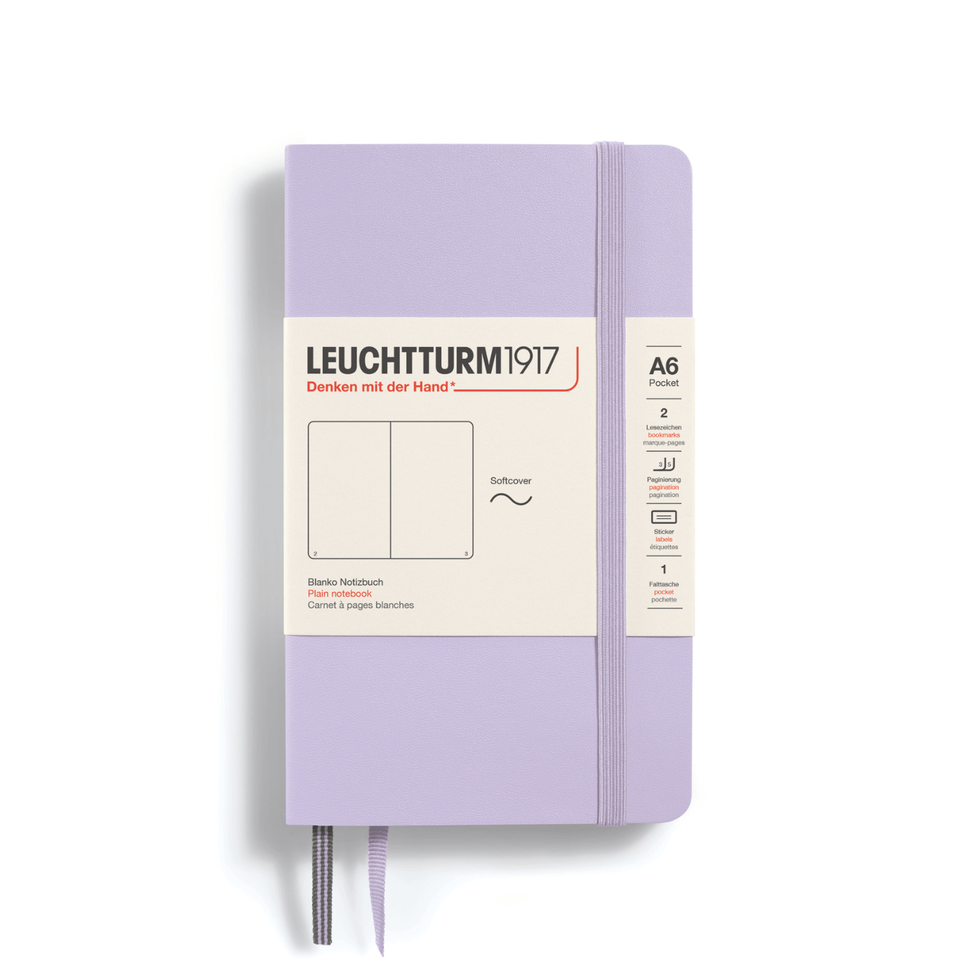 Leuchtturm 1917 Notesbog Leuchtturm1917 Notesbog Softcover A6 121s Blank Lilac