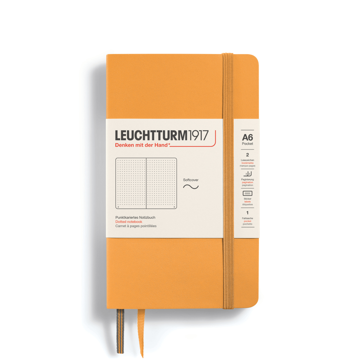 Leuchtturm 1917 Notesbog Leuchtturm1917 Notesbog Softcover A6 121s Prikket Rising Sun