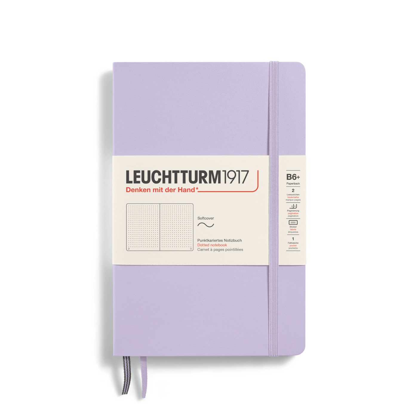 Leuchtturm 1917 Notesbog Leuchtturm1917 Notesbog Softcover B6+ 121s Prikket Lilac