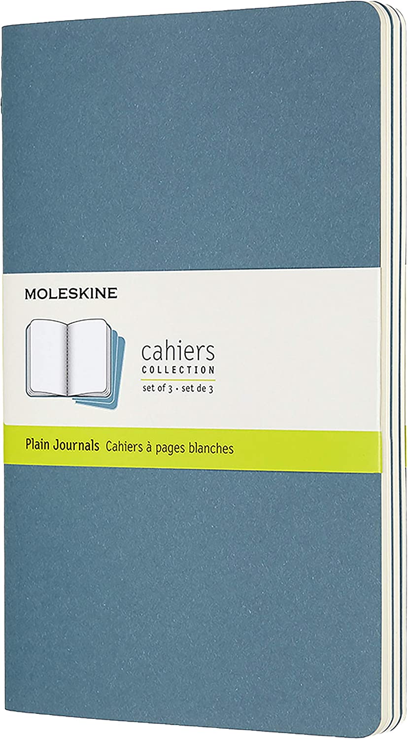 Moleskine Papir Pocket / Brisk Blue Moleskine Cahiers Journals - Plain