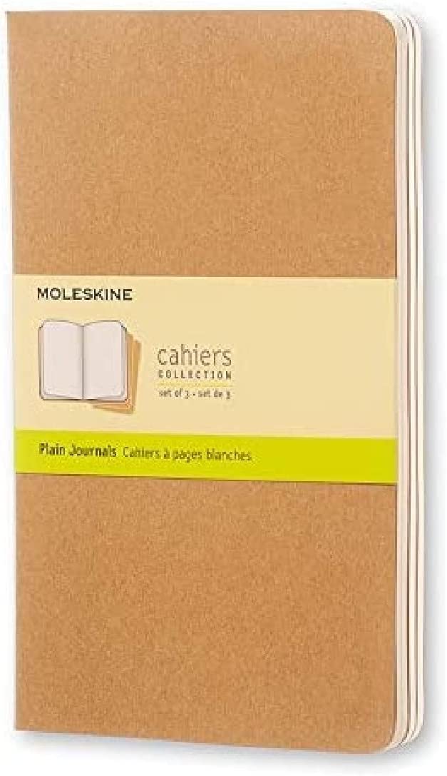 Moleskine Papir Pocket / Kraft Moleskine Cahiers Journals - Plain