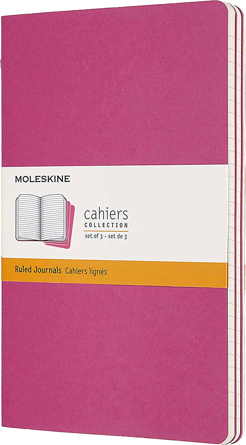 Moleskine Papir Pocket / Pink Moleskine Cahiers Journals - Linieret