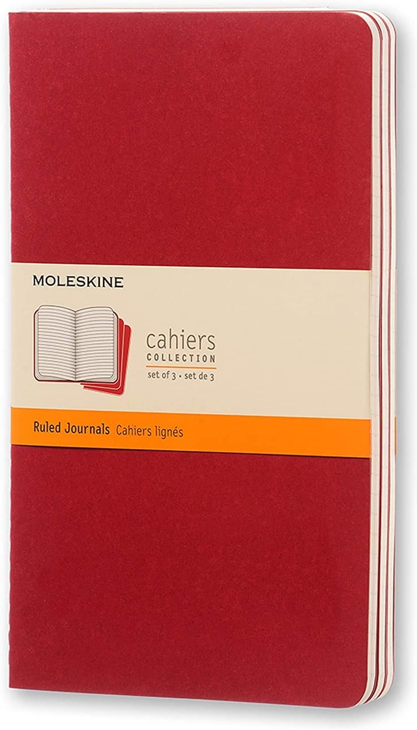 Moleskine Papir Pocket / Red Moleskine Cahiers Journals - Linieret