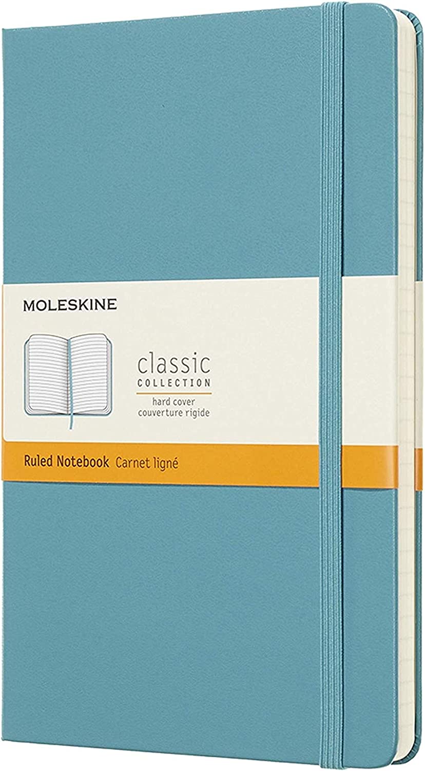 Moleskine Papir Pocket / Reef Blue / Hardcover Moleskine Classic notesbog - Linieret