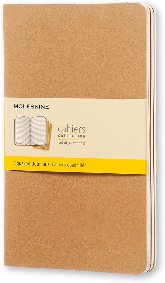 Moleskine Papir XL / Kraft Moleskine Cahiers Journals - Squared