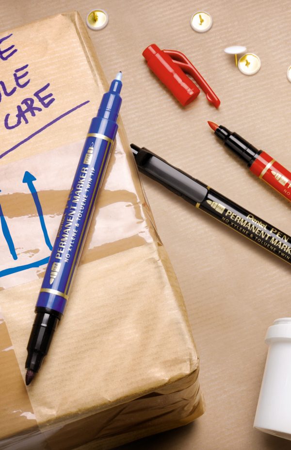 PENTEL Permanent Marker Twin Tip - ekstra billede