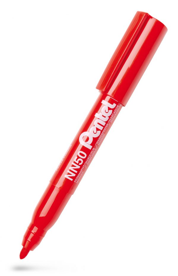 PENTEL Permanent Marker Rund Spids Rød