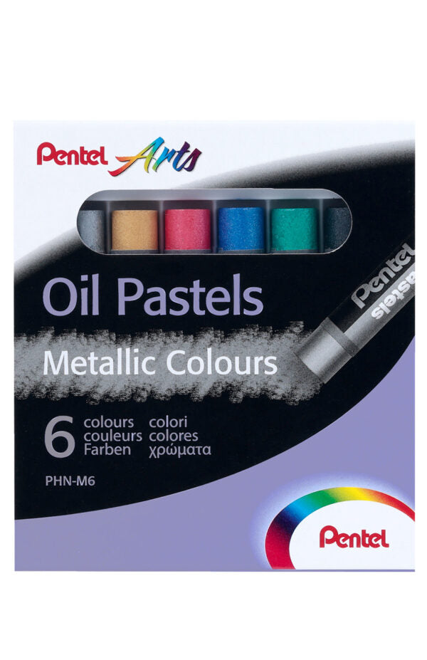 PENTEL Metallic Oliekridt Sæt 6 stk. Metallic
