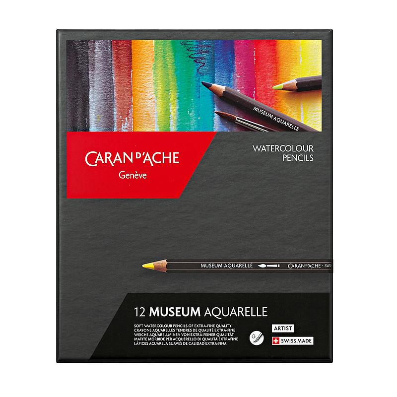 Caran d'Ache Museum akvarel sæt 12 stk.