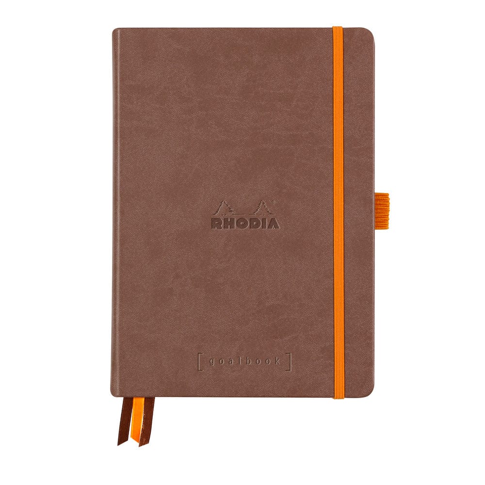 Rhodia Rhodiarama hardcover Goalbook CHOCOLATE - White