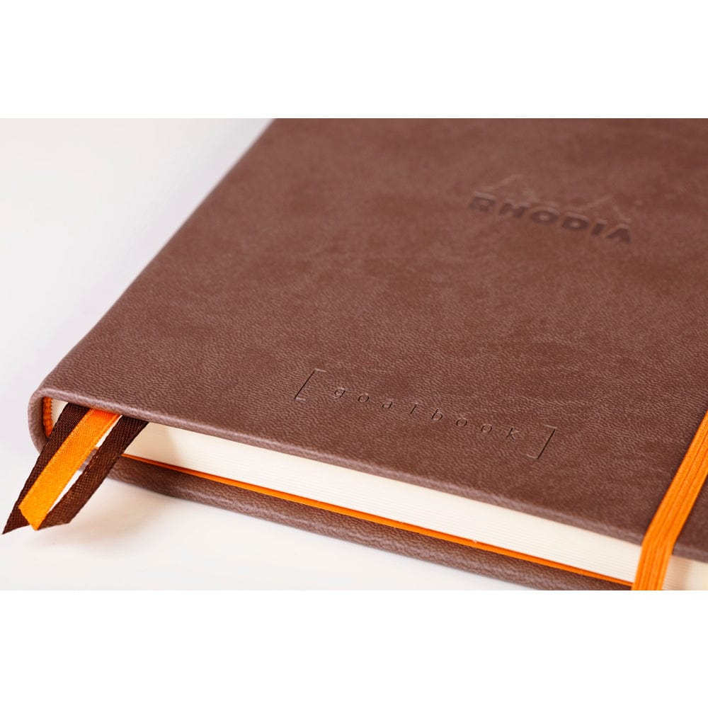 Rhodia Rhodiarama hardcover Goalbook CHOCOLATE - White