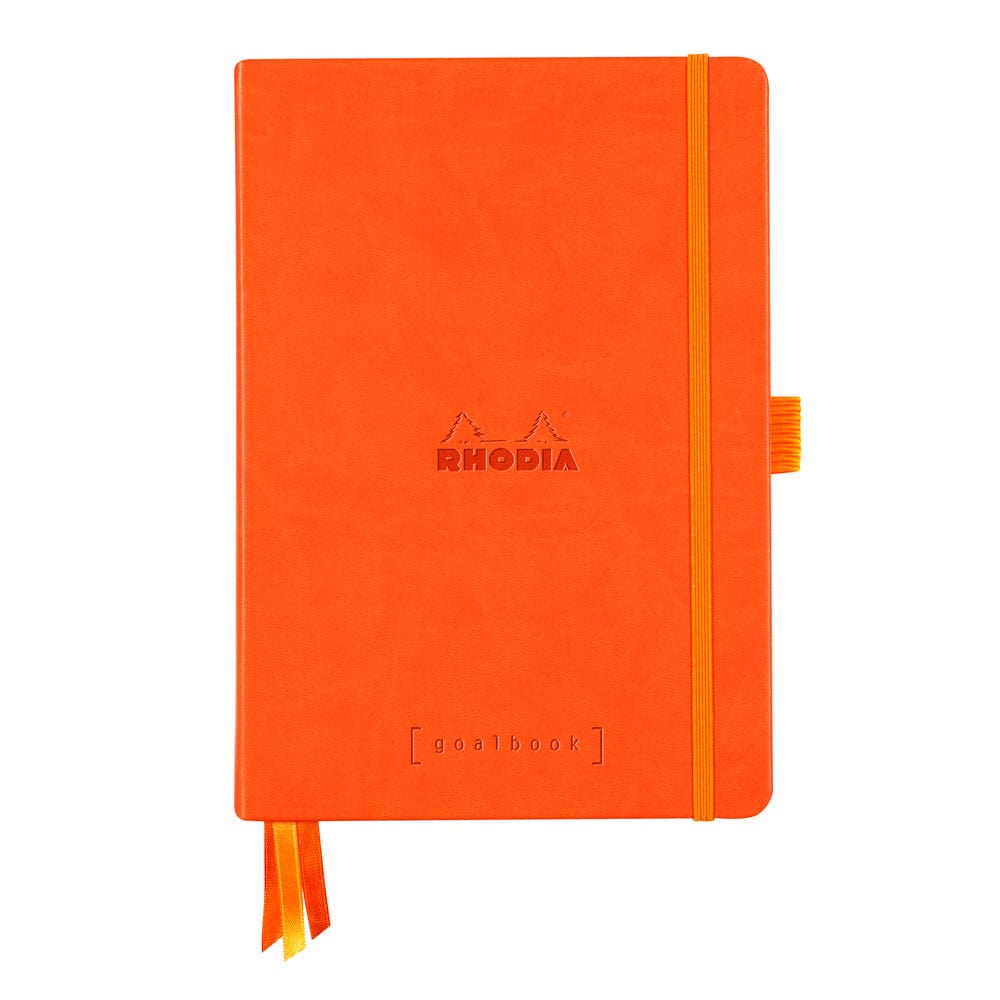 Rhodia Rhodiarama hardcover Goalbook TANGERINE A5 - White