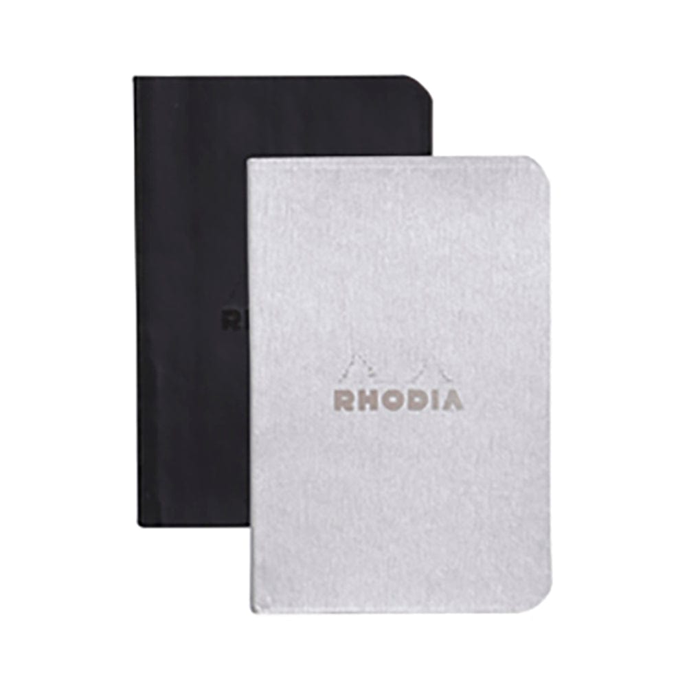 Rhodia Rhodiarama set of 2 Minibooks BLACK&SILVER