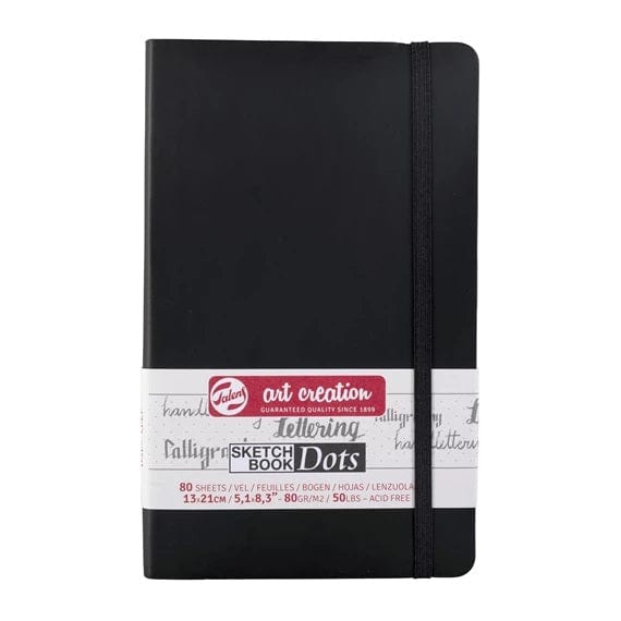 Royal Talens Sketch Book Talens Book DOT-BOOK BLACK 13X21 80G#