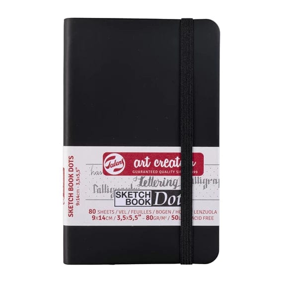 Talens Book DOT-BOOK BLACK 9X14 80G#