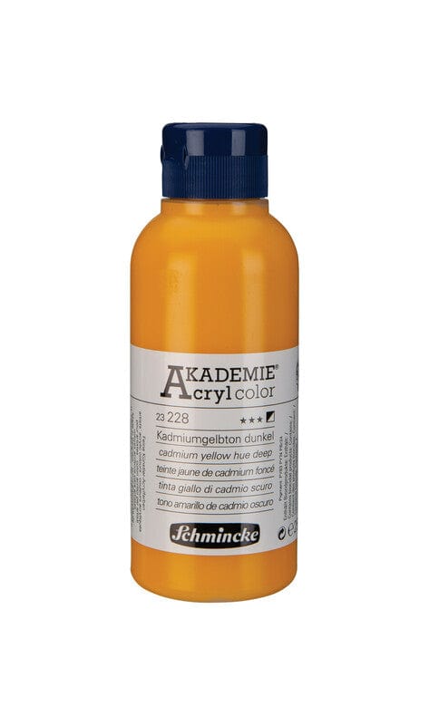 Schmincke Akademie Akryl 250ml Cadmium Yellow Hue Deep