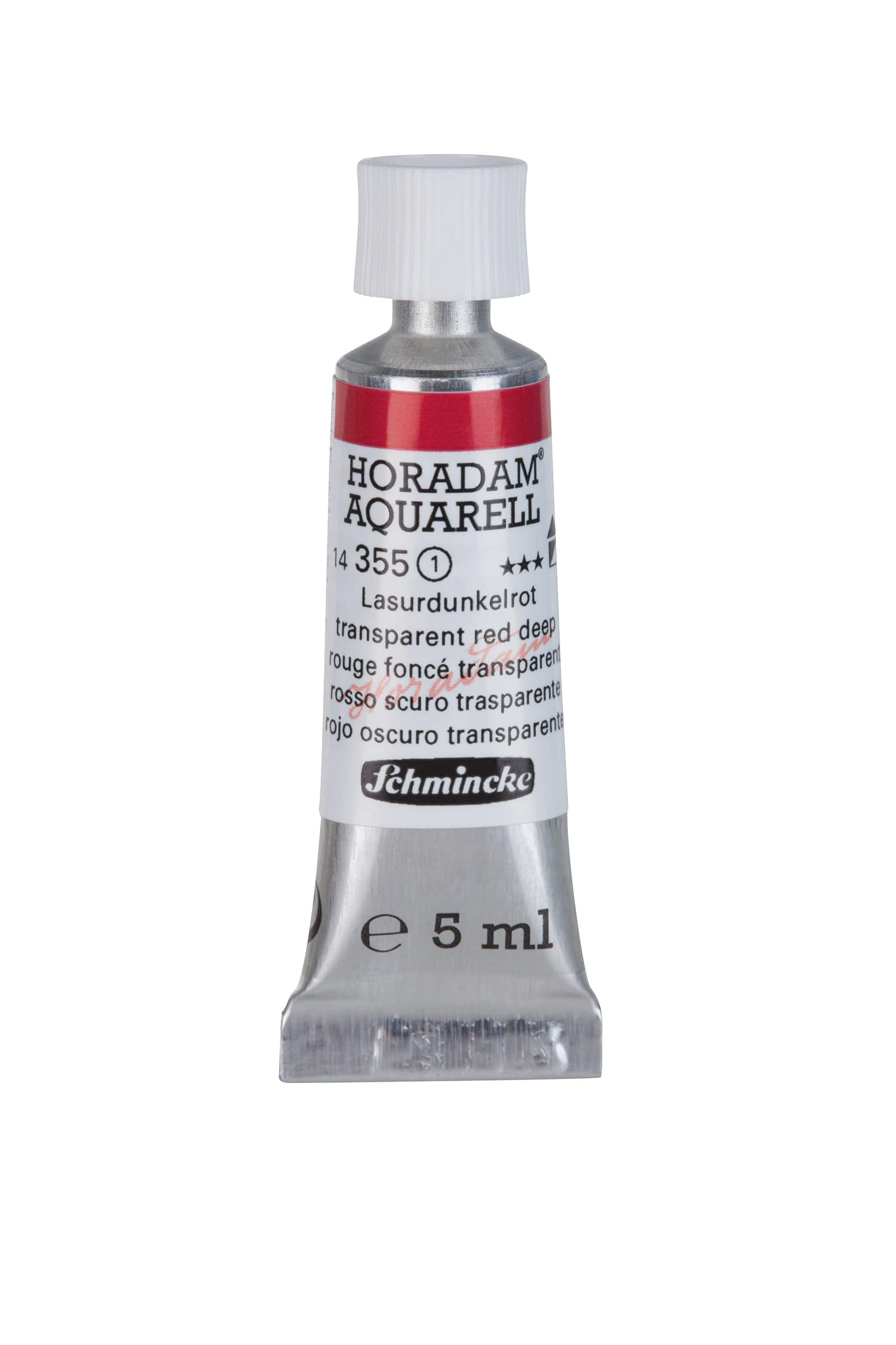 Schmincke Akvarelmaling 5ml Transparent Red Deep