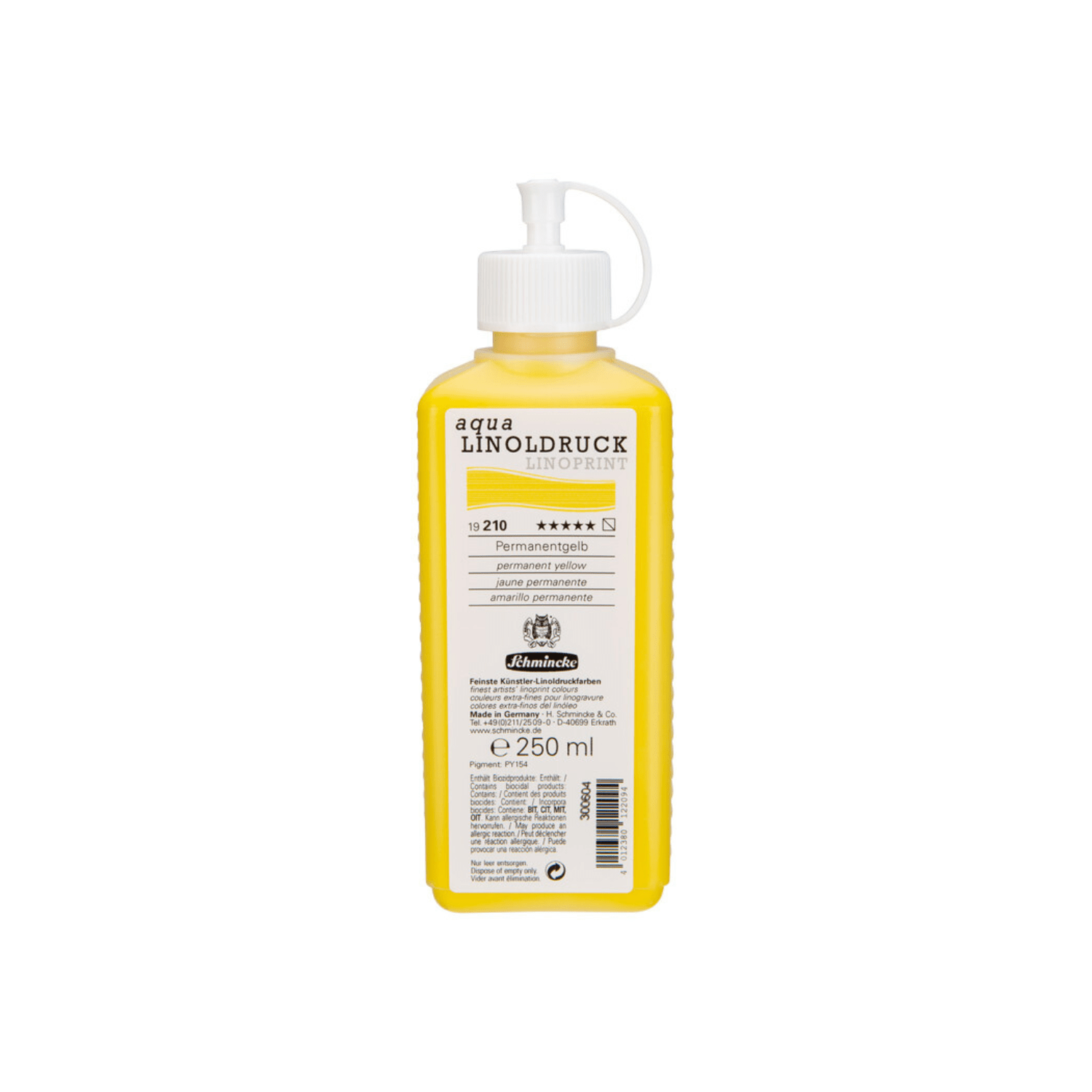 Schmincke Aqua Linoldruck 250ml Permanent yellow