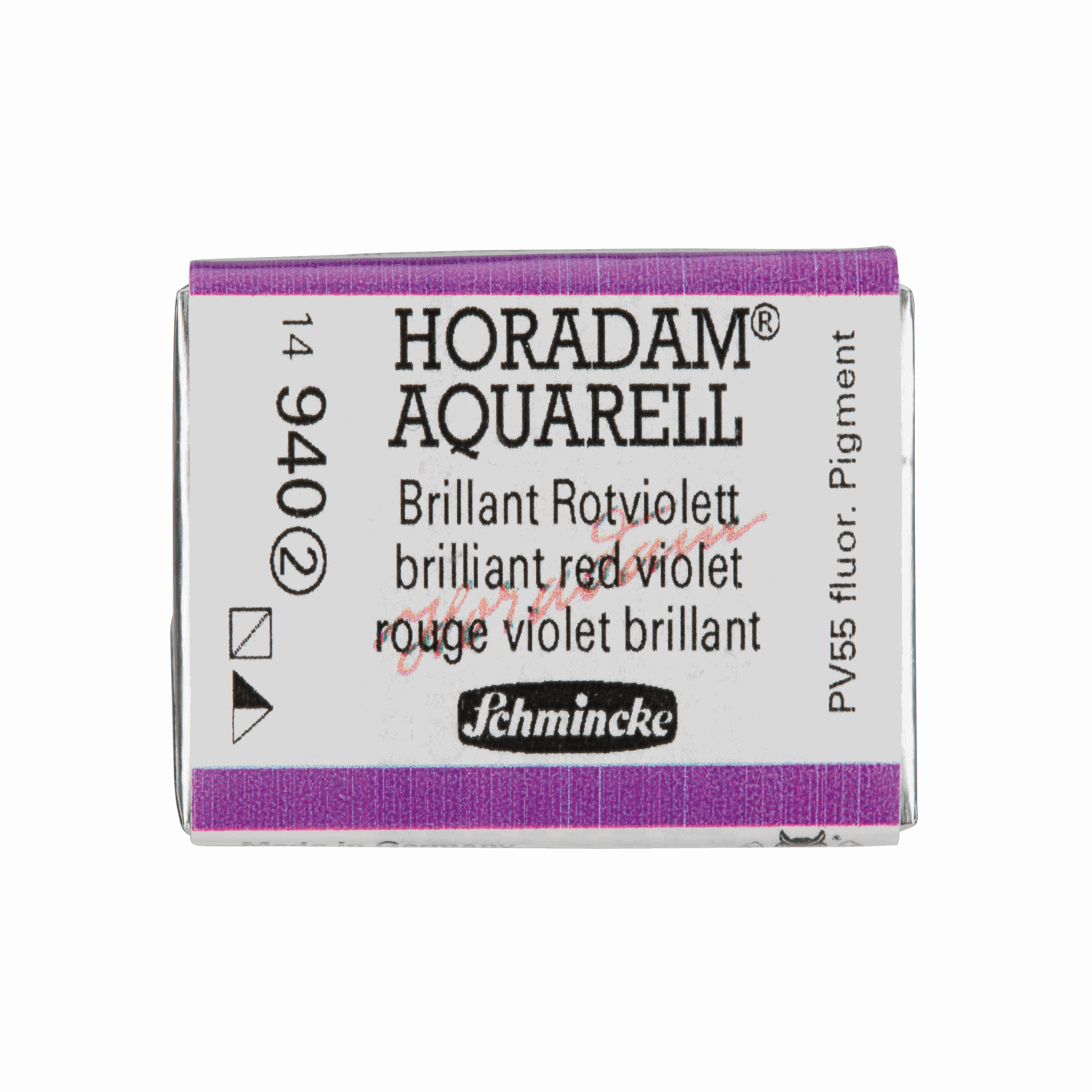 Schmincke Horadam Aquarell pans 1/1 pan Brilliant Red Violet