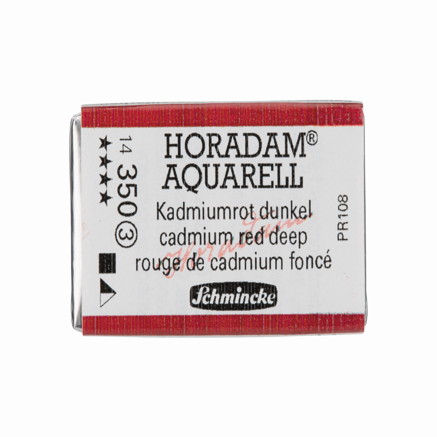Schmincke Horadam Aquarell pans 1/1 pan Cadmium Red Deep