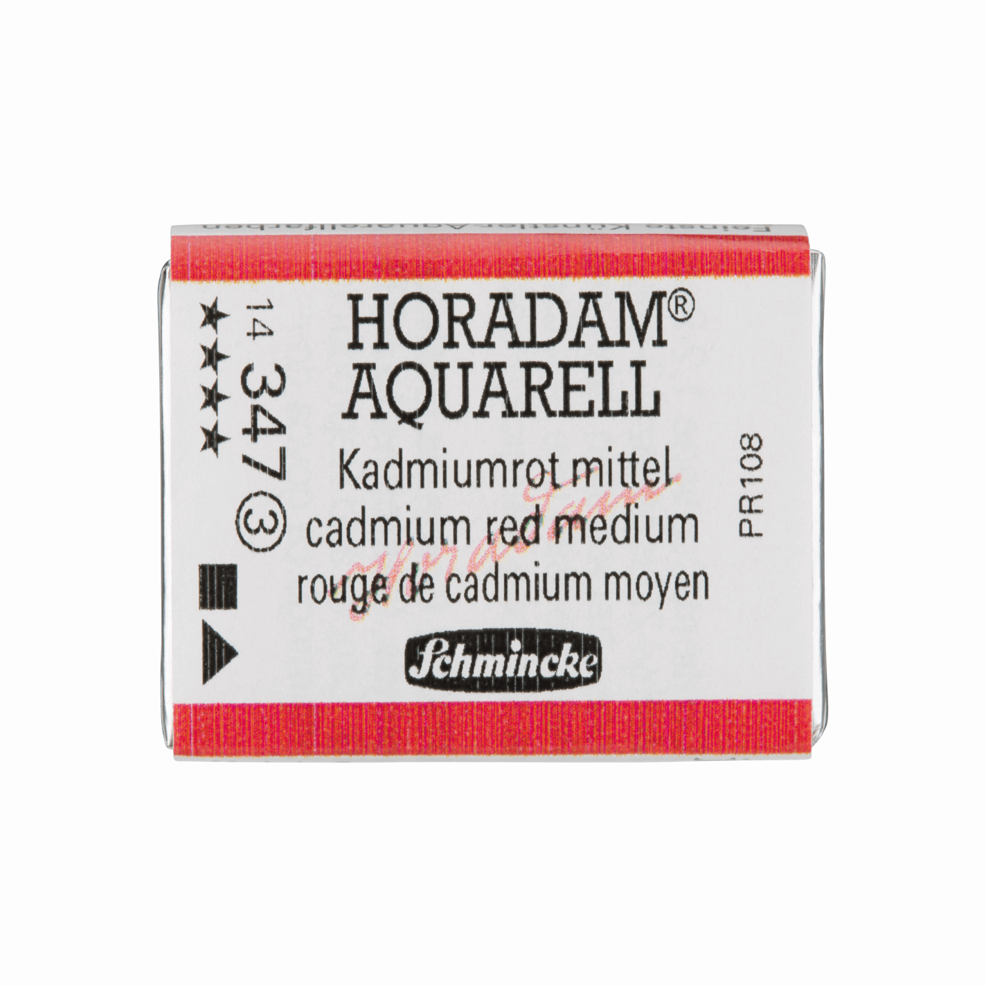 Schmincke Horadam Aquarell pans 1/1 pan Cadmium Red Medium