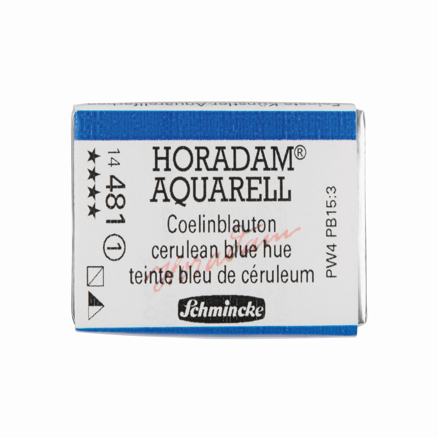 Schmincke Horadam Aquarell pans 1/1 pan Cerulean Blue Hue