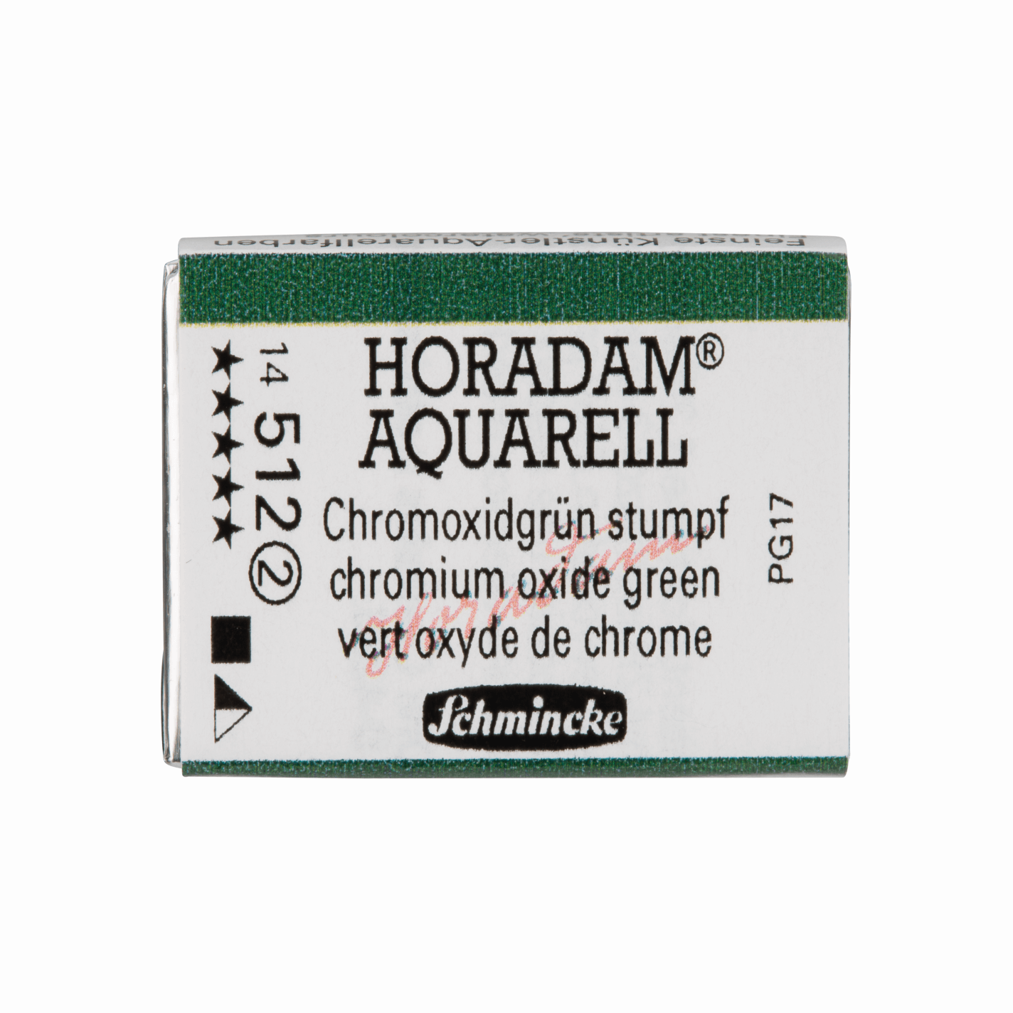 Schmincke Horadam Aquarell pans 1/1 pan Chromium Oxide Green