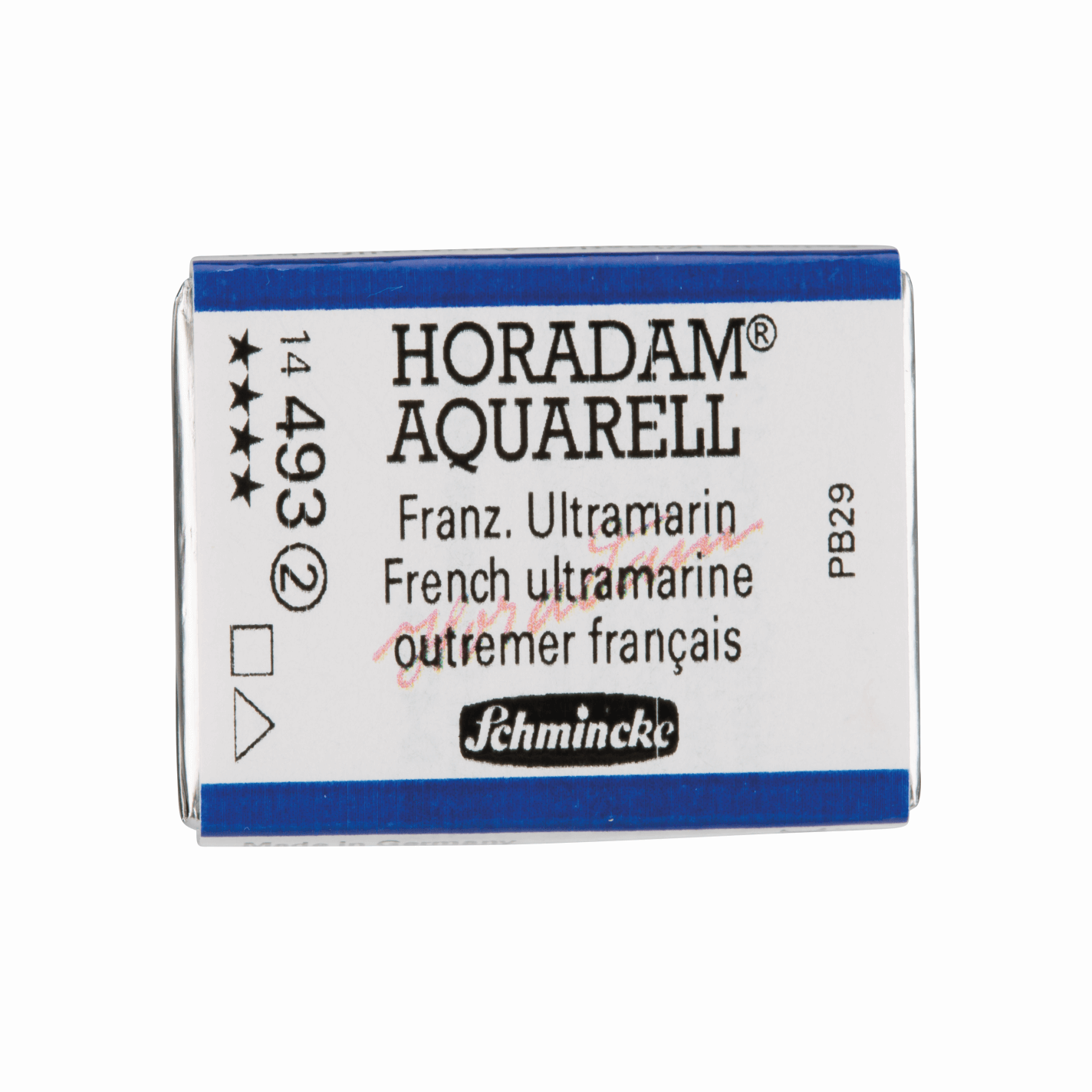Schmincke Horadam Aquarell pans 1/1 pan French Ultramarine