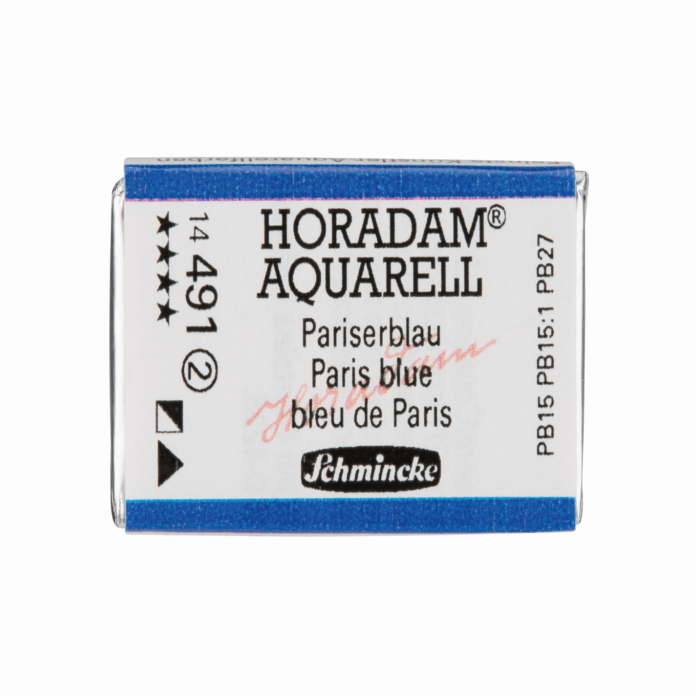 Schmincke Horadam Aquarell pans 1/1 pan Paris Blue
