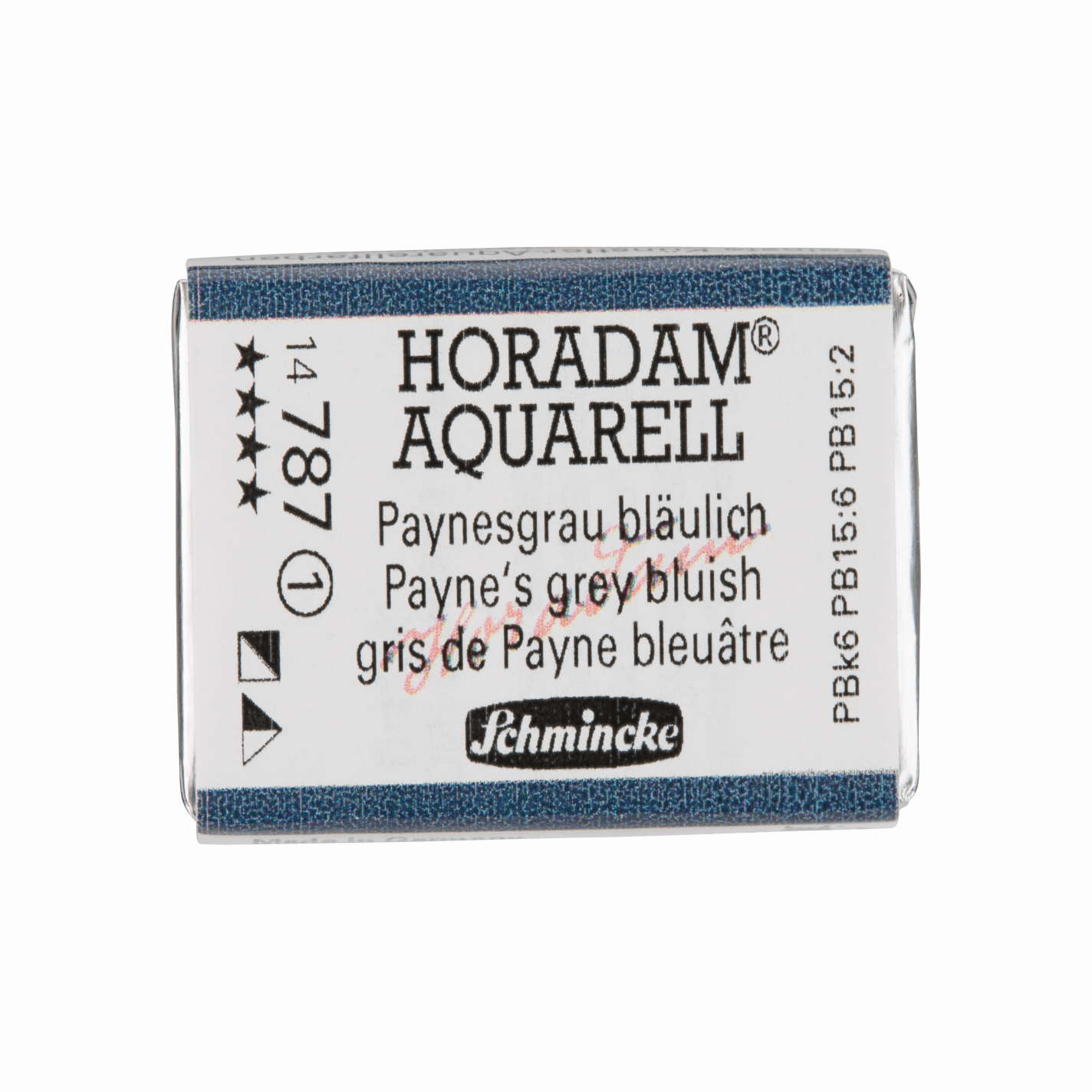 Schmincke Horadam Aquarell pans 1/1 pan Payne‘s Grey Bluish