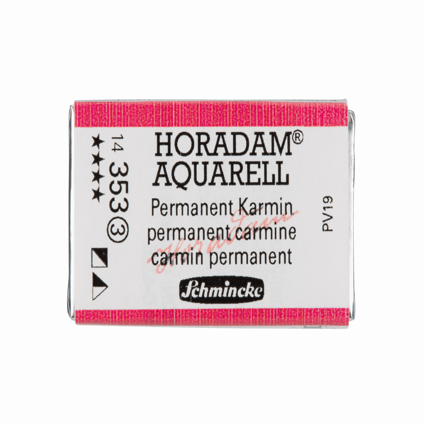 Schmincke Horadam Aquarell pans 1/1 pan Permanent Carmine