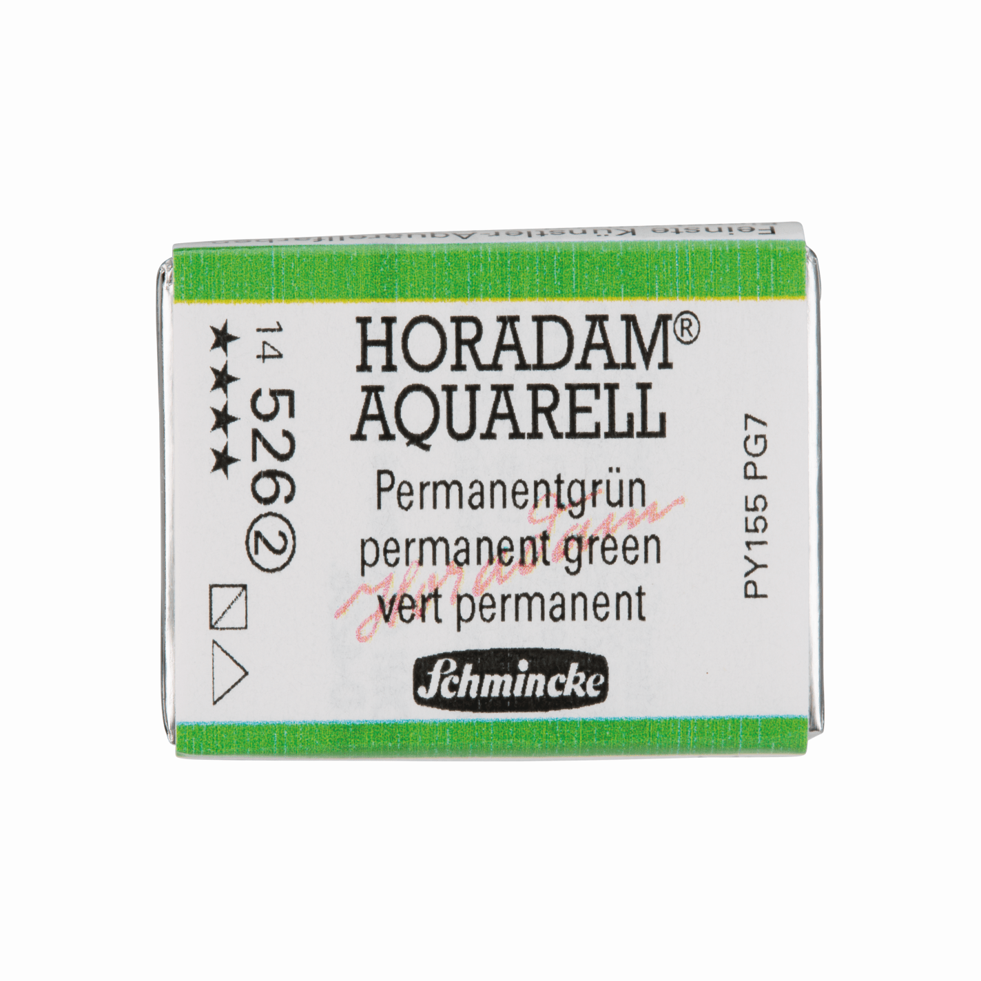 Schmincke Horadam Aquarell pans 1/1 pan Permanent Green