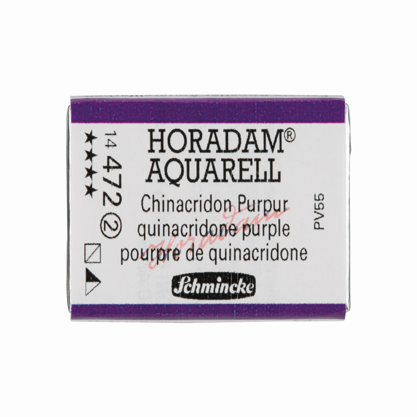 Schmincke Horadam Aquarell pans 1/1 pan Quinacridone Purple