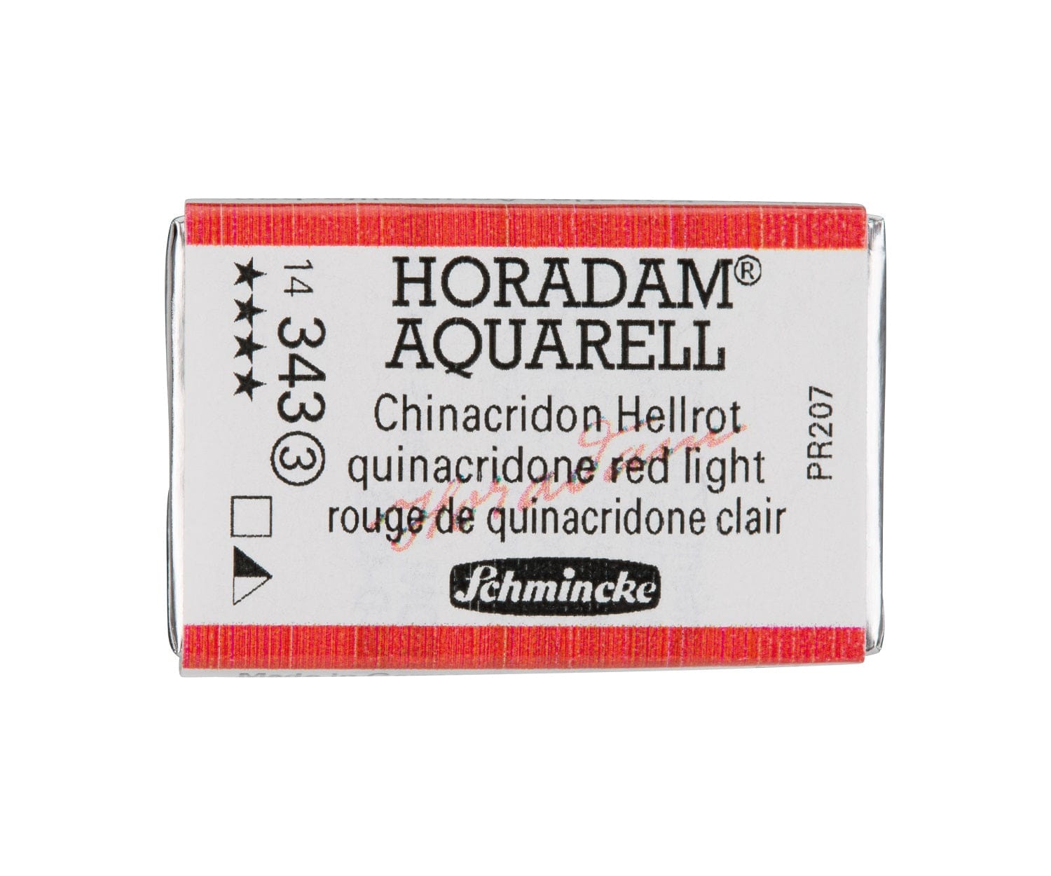 Schmincke Horadam Aquarell pans 1/1 pan Quinacridone Red Light