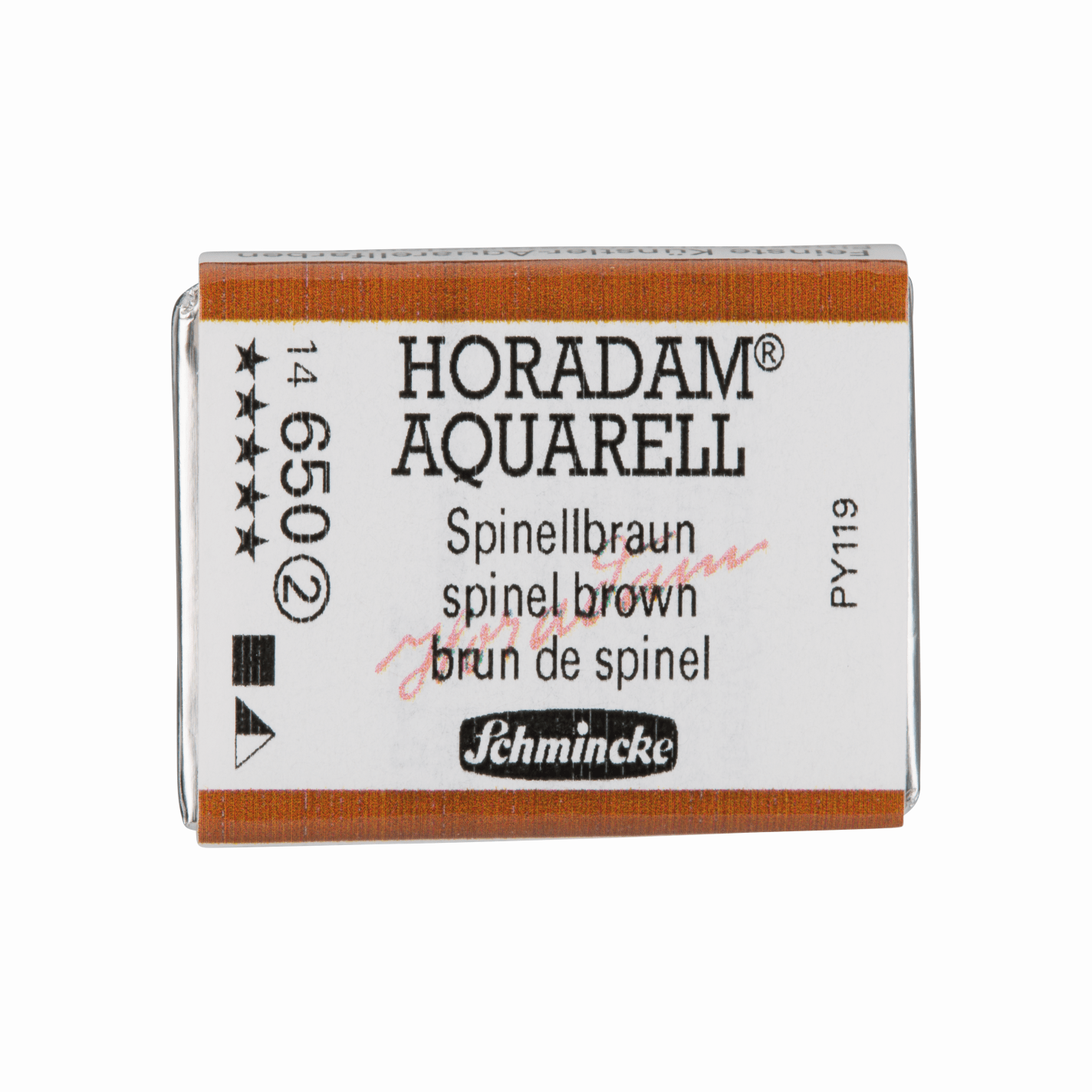 Schmincke Horadam Aquarell pans 1/1 pan Spinel Brown