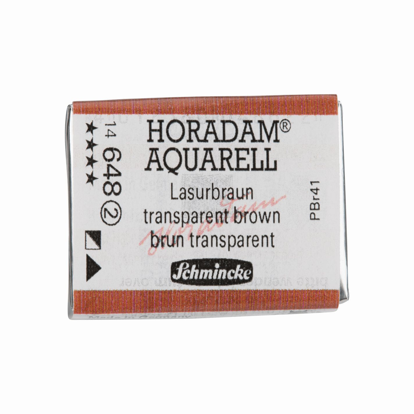Schmincke Horadam Aquarell pans 1/1 pan Transparent Brown