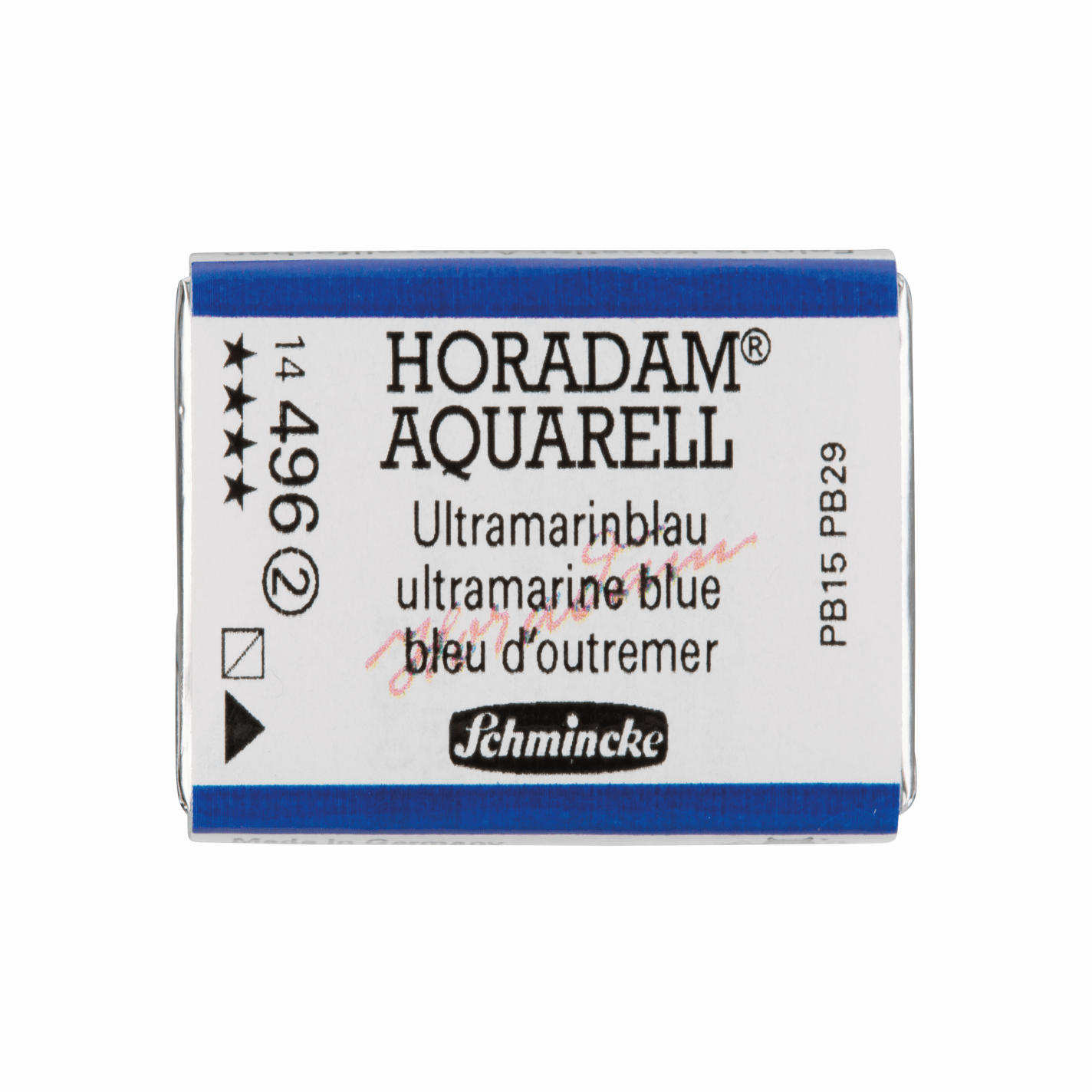 Schmincke Horadam Aquarell pans 1/1 pan Ultramarine Blue