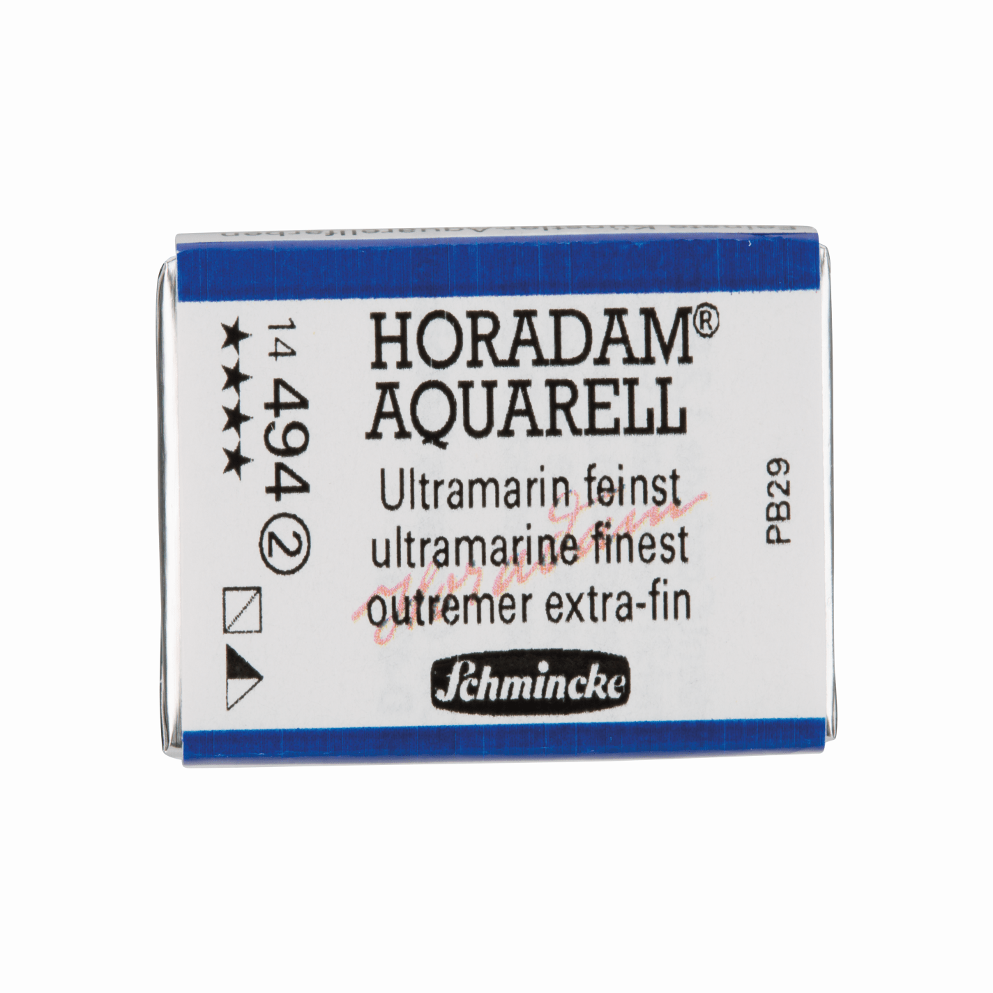 Schmincke Horadam Aquarell pans 1/1 pan Ultramarine Finest