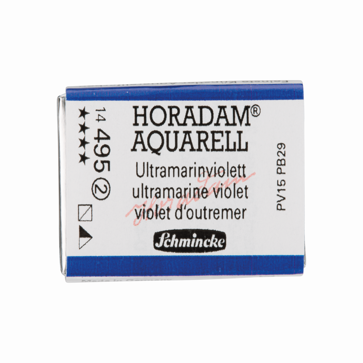 Schmincke Horadam Aquarell pans 1/1 pan Ultramarine Violet