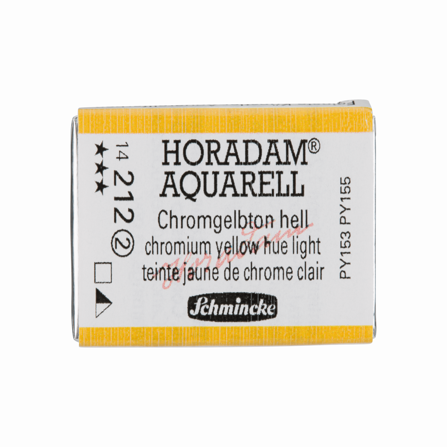 Schmincke Horadam Aquarell pans 1/1 pan Yellow Hue Light
