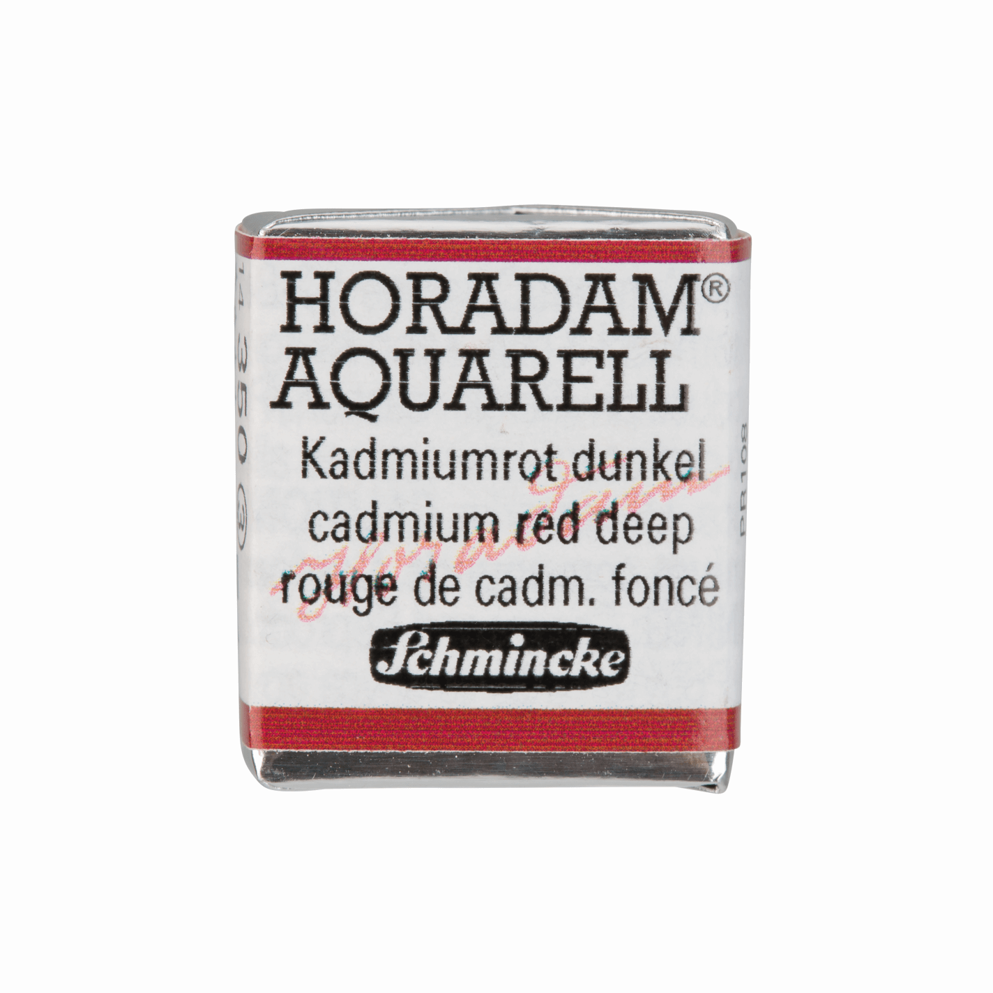 Schmincke Horadam Aquarell pans 1/2 pan Cadmium Red Deep