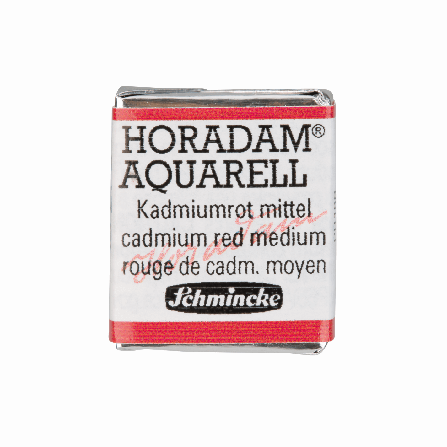 Schmincke Horadam Aquarell pans 1/2 pan Cadmium Red Medium