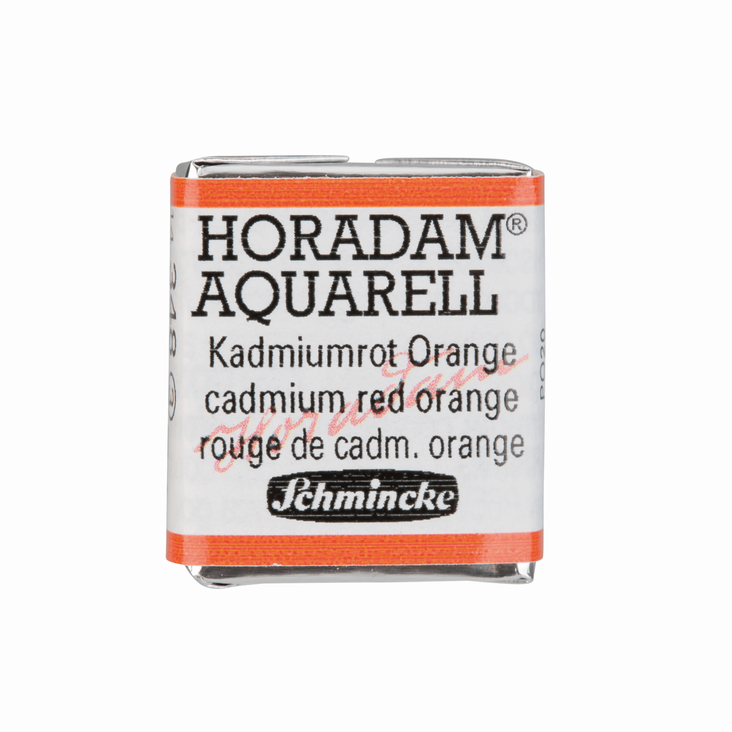 Schmincke Horadam Aquarell pans 1/2 pan Cadmium Red Orange