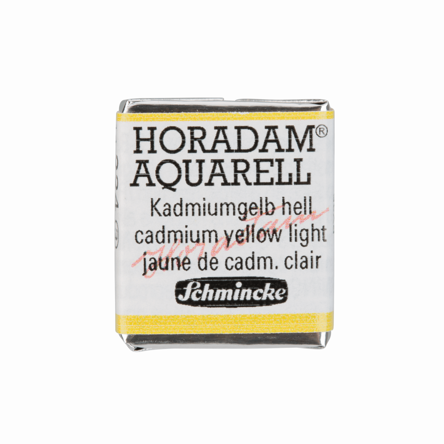 Schmincke Horadam Aquarell pans 1/2 pan Cadmium Yellow Light