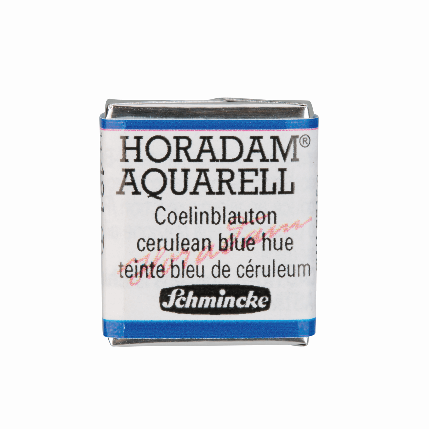 Schmincke Horadam Aquarell pans 1/2 pan Cerulean Blue Hue