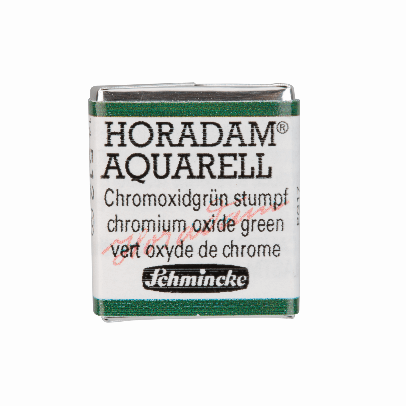 Schmincke Horadam Aquarell pans 1/2 pan Chromium Oxide Green
