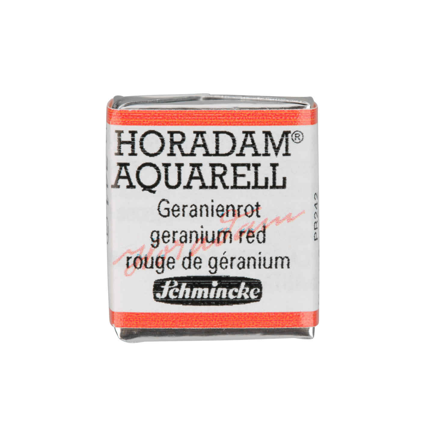 Schmincke Horadam Aquarell pans 1/2 pan Geranium Red