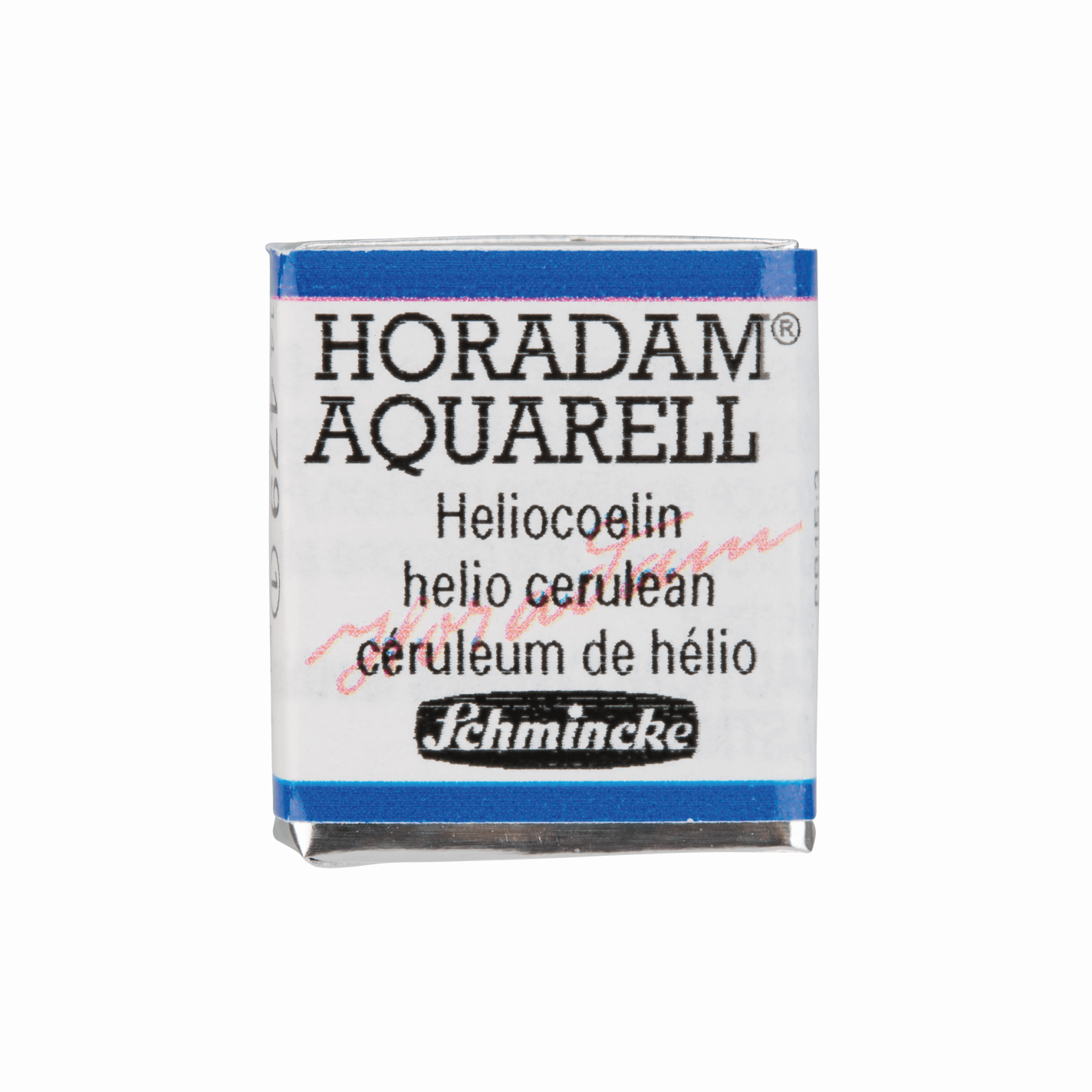 Schmincke Horadam Aquarell pans 1/2 pan Helio Cerulean