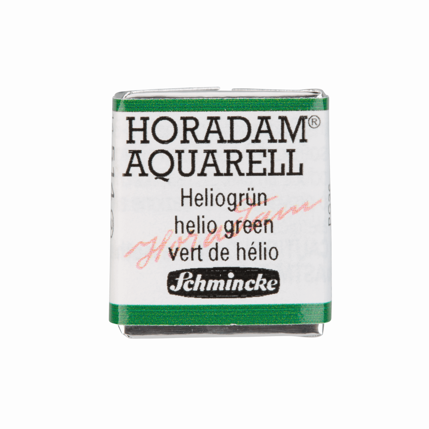 Schmincke Horadam Aquarell pans 1/2 pan Helio Green